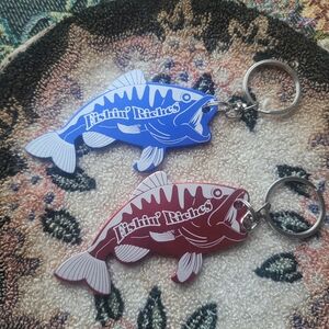 Vintage Set Fish Keychains